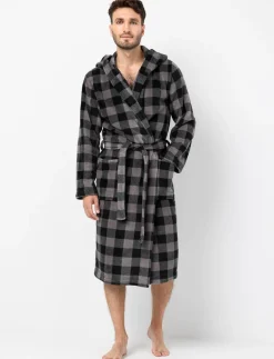 Plaid Bathrobe