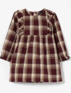 Plaid Dress with Ruffles