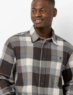 Plaid Flannel Shirt with Chest Pocket