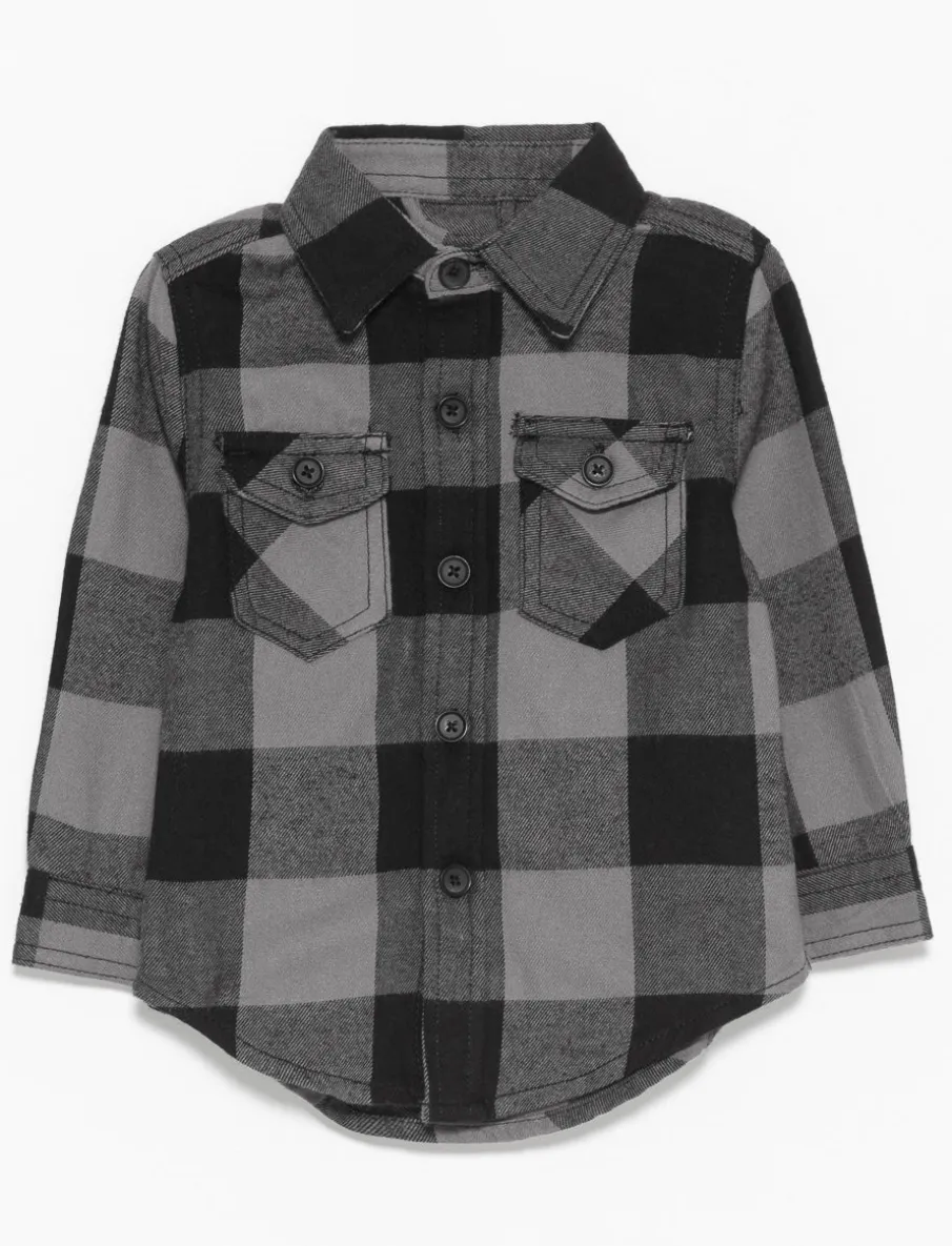 Plaid Long-sleeve Shirt