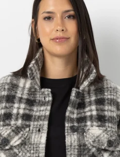 Plaid Shacket with Pockets