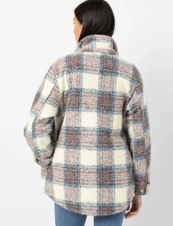 Plaid Shacket with Pockets
