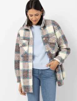 Plaid Shacket with Pockets