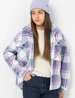 Plaid Shacket with Pockets