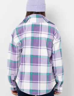 Plaid Shacket with Pockets