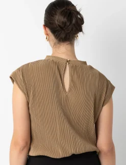 Pleated Dolman Sleeve T-shirt
