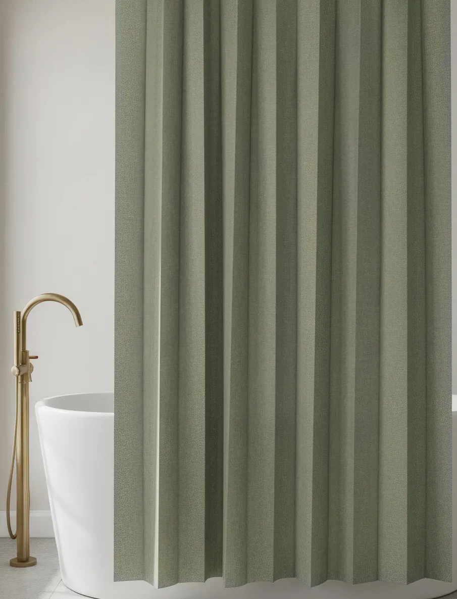 Pleated Shower Curtain