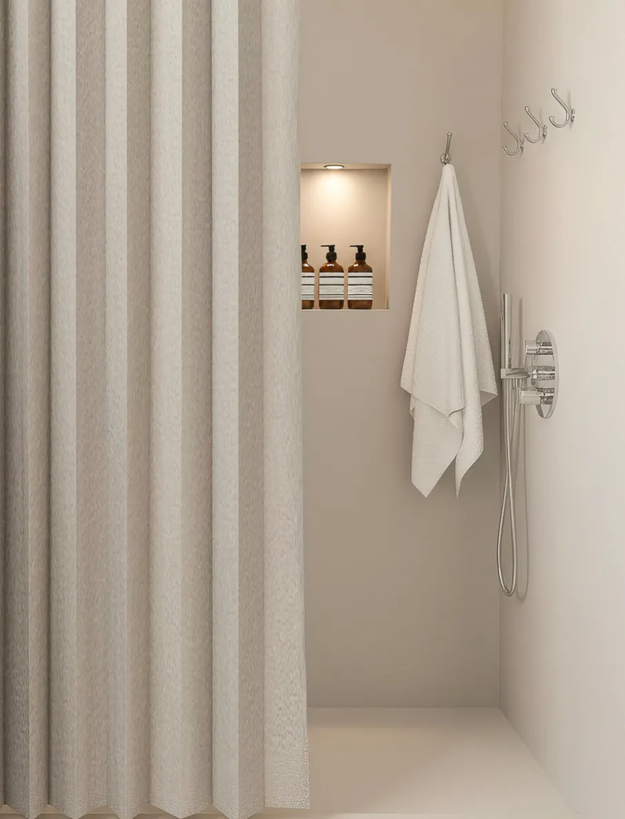 Pleated Shower Curtain