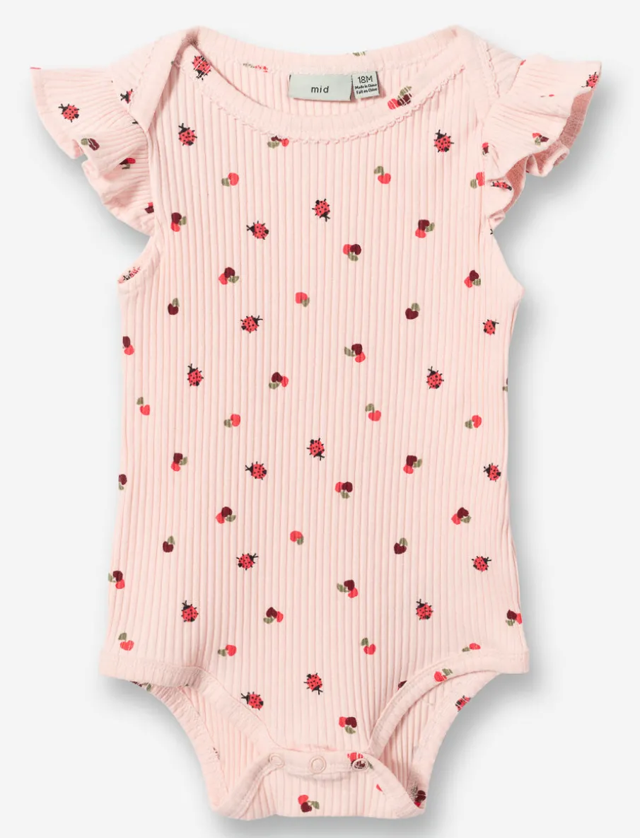 Pleated-sleeve Onesie