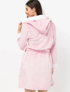 Plush Bathrobe with Cat Pockets