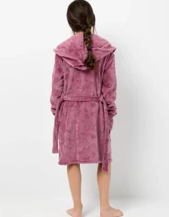 Plush Bathrobe with Hearts