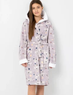 Plush Koala Print Bathrobe
