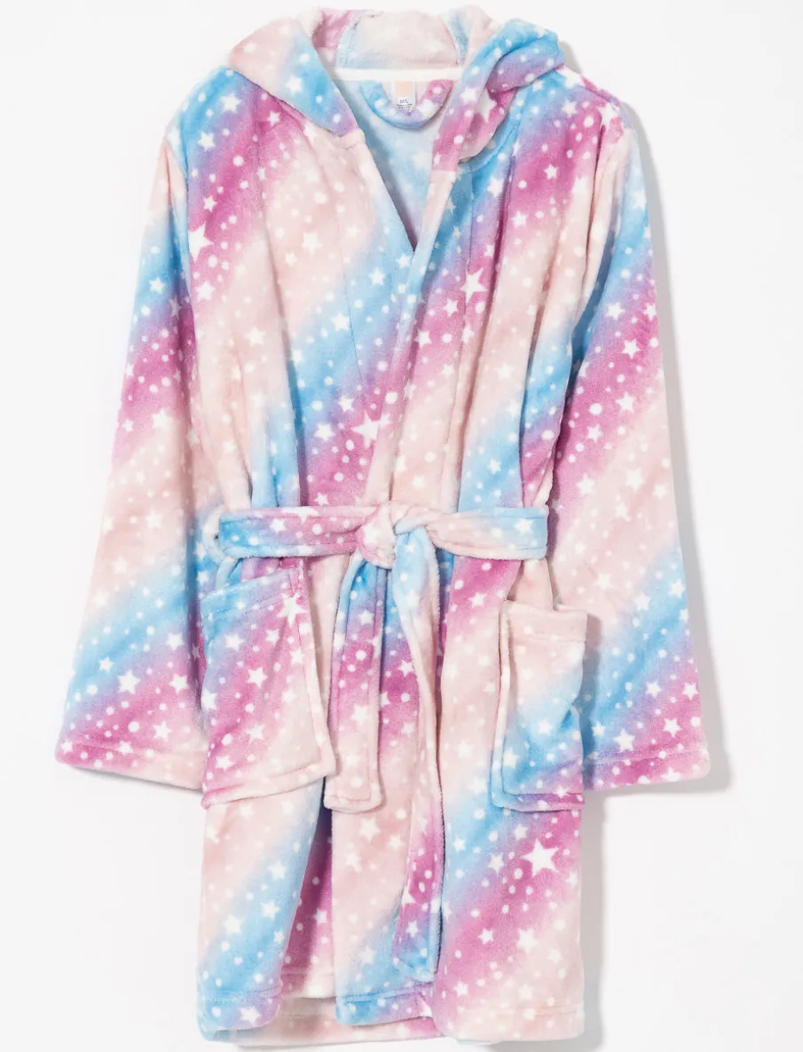 Plush Multicolor Bathrobe