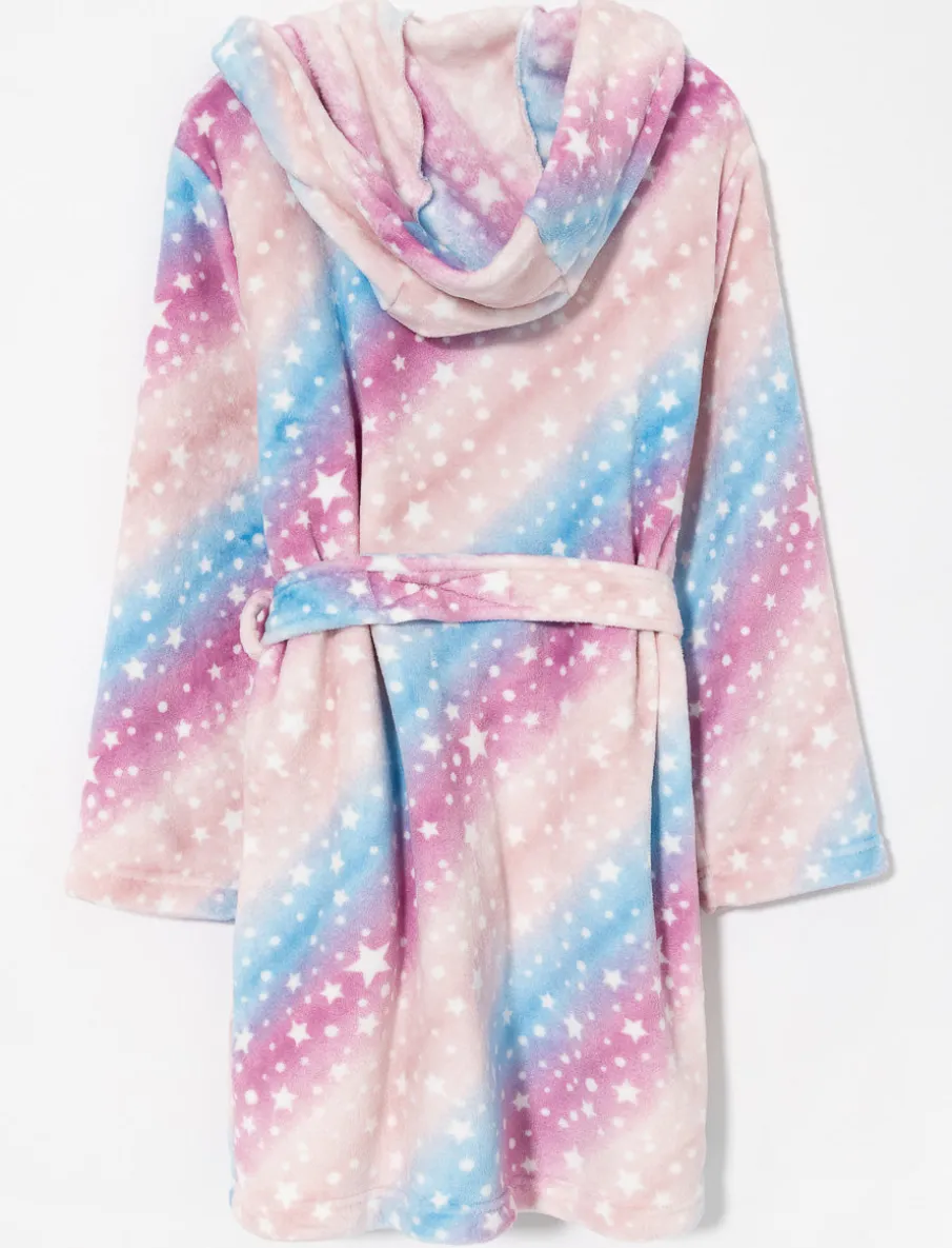 Plush Multicolor Bathrobe