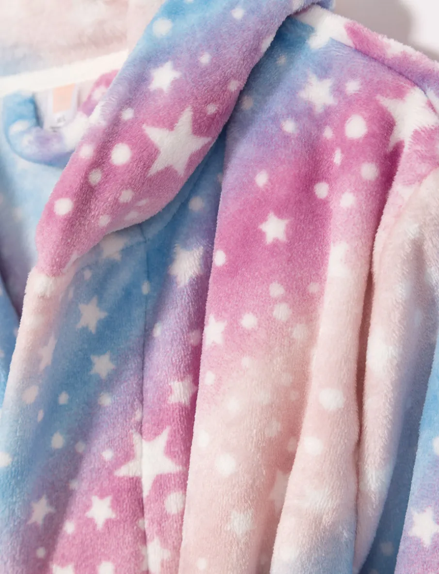 Plush Multicolor Bathrobe