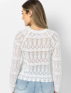 Pointelle Knit Sweater
