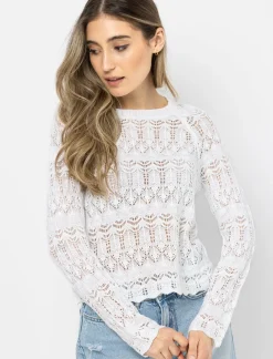Pointelle Knit Sweater