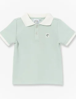 Polo Shirt with Contrasting Collar