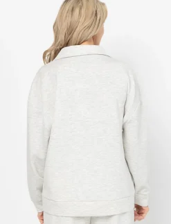 Polo-collar Sweatshirt
