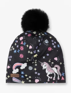 Pompom Beanie - Little Girls