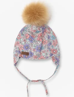 Pompom Beanie with Ear Flaps - Baby