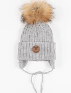 Pompom Cuffed Beanie - Baby