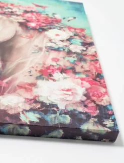 Printed Canvas - Horse & Flowers