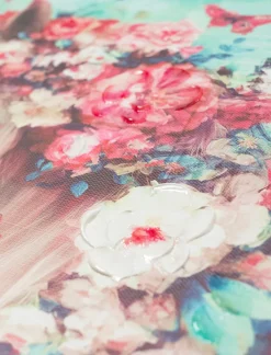 Printed Canvas - Horse & Flowers