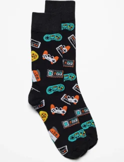 Printed Crew Socks