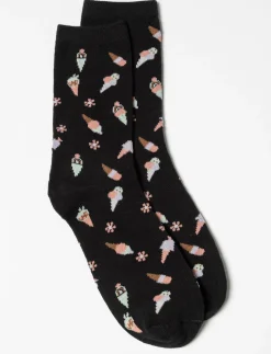 Printed Crew Socks