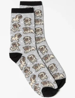 Printed Crew Socks