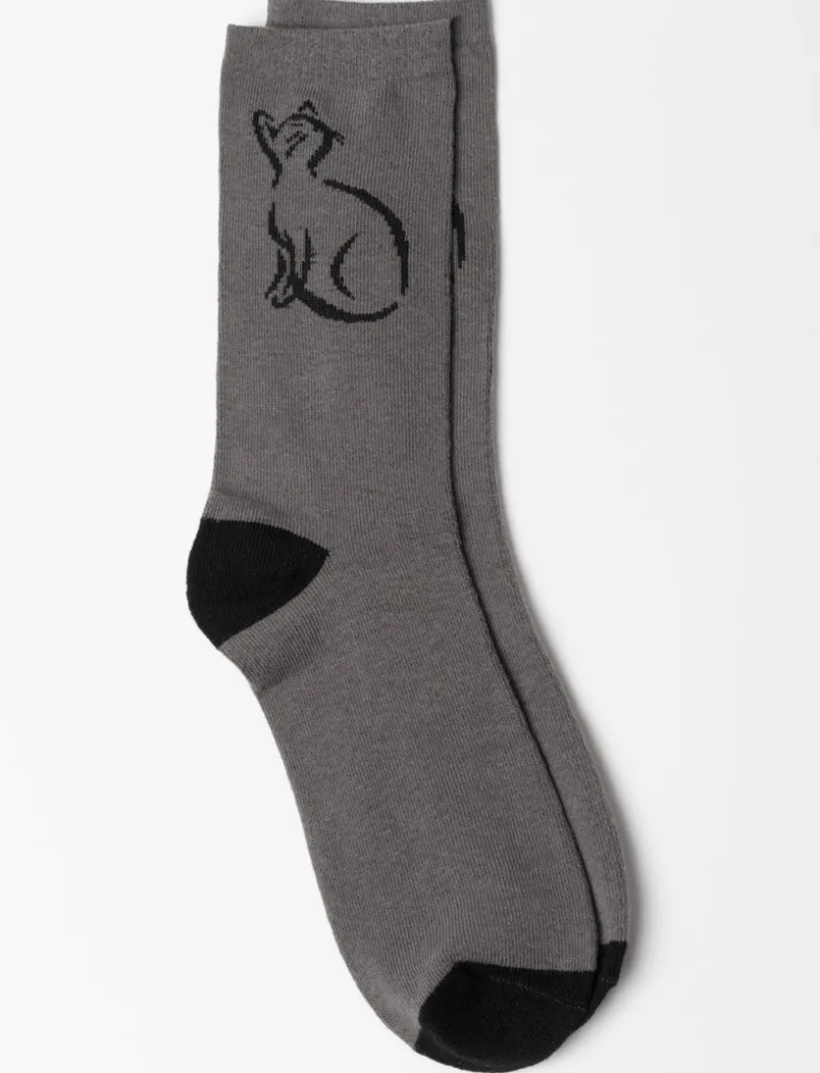 Printed Crew Socks