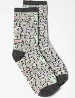 Printed Crew Socks