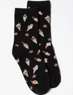 Printed Crew Socks