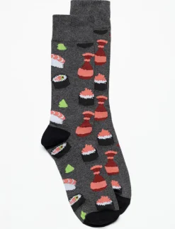 Printed Crew Socks