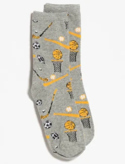 Printed Crew Socks