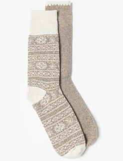 Printed Crew Socks - Pack of 2