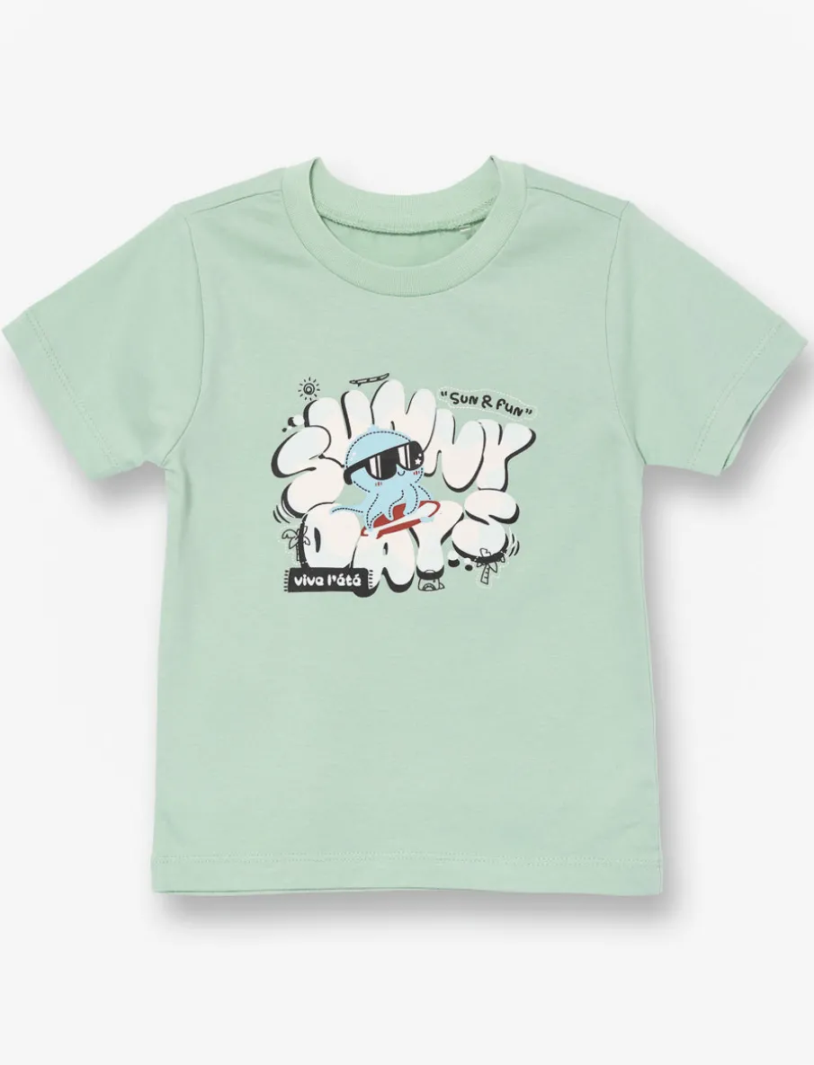 Printed Crew-neck T-shirt