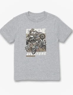 Printed Crew-neck T-shirt - Little Boy