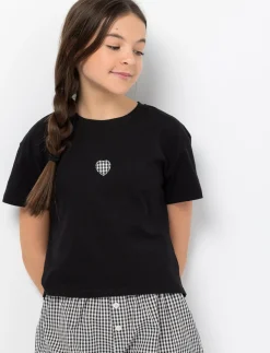 Printed Crew-Neck T-Shirt - Teen Girls