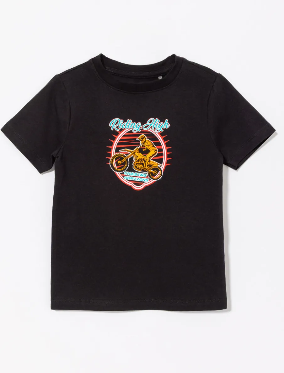 Printed Crew-neck T-shirt - Little Boy