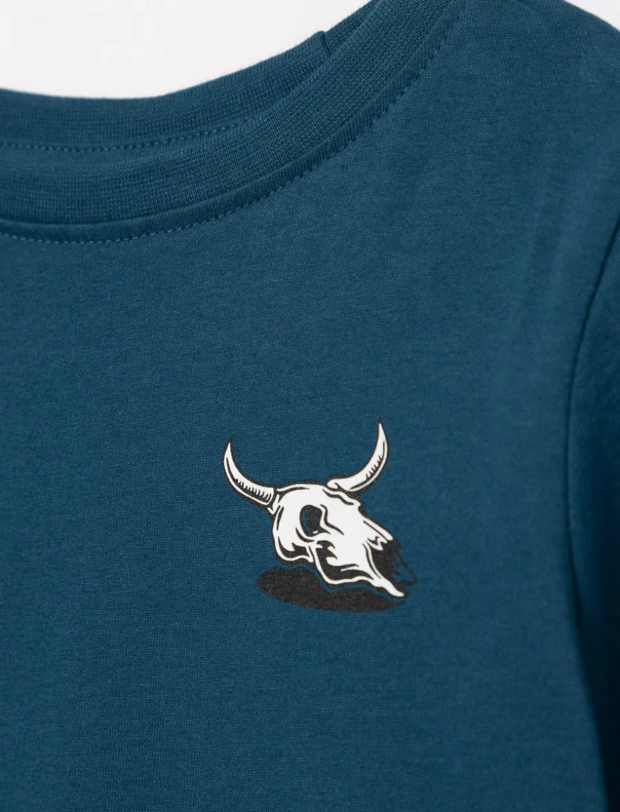 Printed Crew-neck T-shirt - Little Boy
