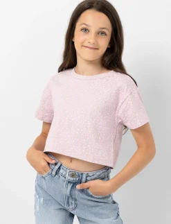 Printed Cropped T-shirt