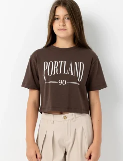 Printed Cropped T-shirt