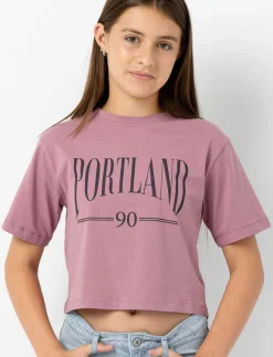 Printed Cropped T-shirt