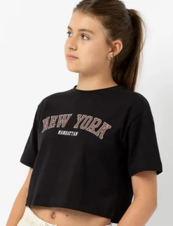 Printed Cropped T-shirt