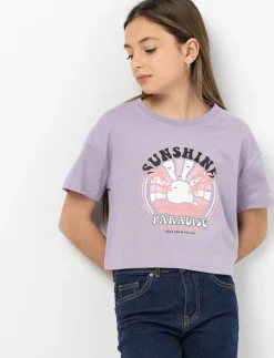Printed Cropped T-shirt