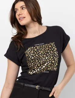 Printed Dolman Sleeve T-shirt