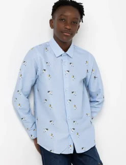 Printed Dress Shirt - Teen Boy