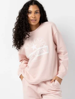 Printed Drop-shoulder Sweater